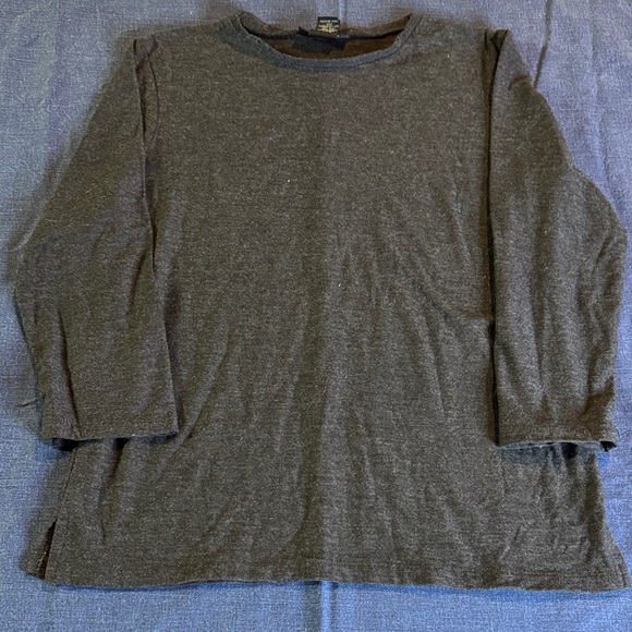 The Limited Tops - The Limited Charcoal Long Sleeve Shirt